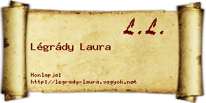 Légrády Laura névjegykártya
